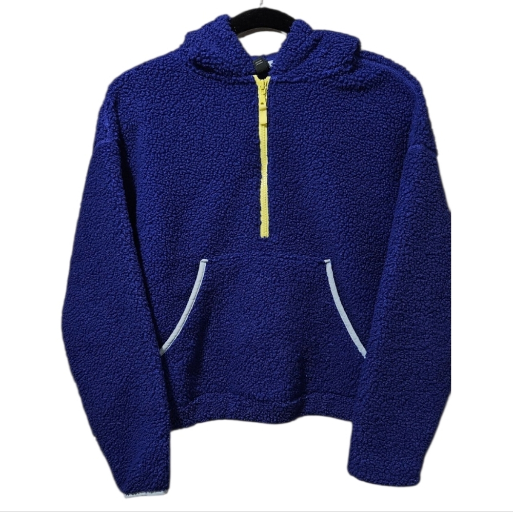Wild Fable Blue Jacket with Yellow Zipper